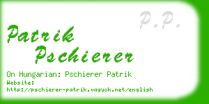 patrik pschierer business card